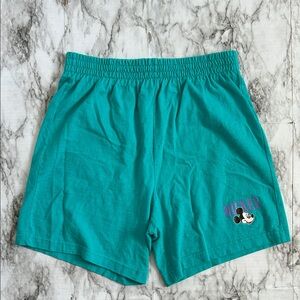 Vintage Y2K Disney teal blue Mickey Mouse shorts size medium Unisex